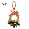 Unique Xmas Tree Trims Wooden Christmas Ornaments, 2D Stocking House Shaped Photo Frame Hanging Personalized Frames Decor, Ornament for Family Holiday