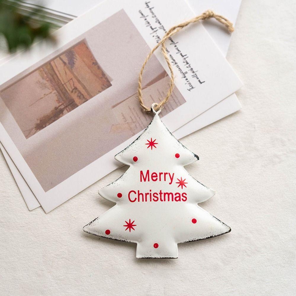 Nordic Style Christmas Five-pointed Star Pendant Snowflake Pendant  Party