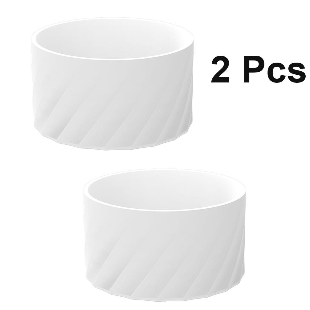 

2Pcs Practical White Base Boot Anti-Slip Easy to Use Bottle Bottom Sleeve Silicone Portable Cup Protector Glasses Insulated Mugs белый
