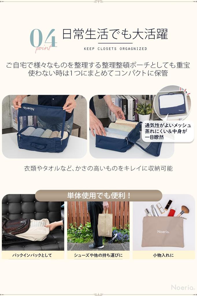 Travel Pouch Set (6 Pieces) - Durable Fabric, Machine Washable, Stylish, Mesh, Packing, Travel Storage, Toiletries, Shoes, Business Trips, Hospital St