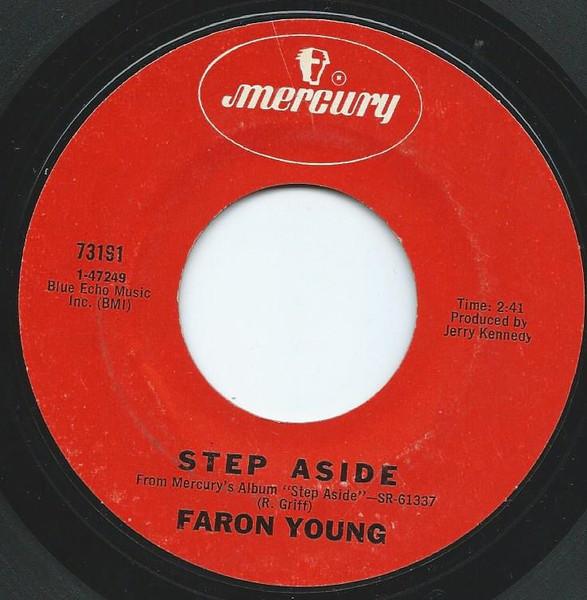 

7inch Record FARON YOUNG Step Aside 73191 Mercury 1971 US CountryFolk Used