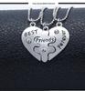 Multi-Person Diamond Heart & Letter Necklace for Girlfriends