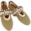 Fishing Net Hollow Single Shoes Women's Metal Buckle Decorative Flat Bottom Word with Mary Jane Shoes Design Sense Breathable Tide