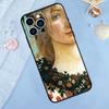 Sandro Botticelli Renaissance Art Painting Case For iPhone 15 14 13 12 11 Pro Max Mini X XR XS Max 7 8 Plus Bumper Cases Cover