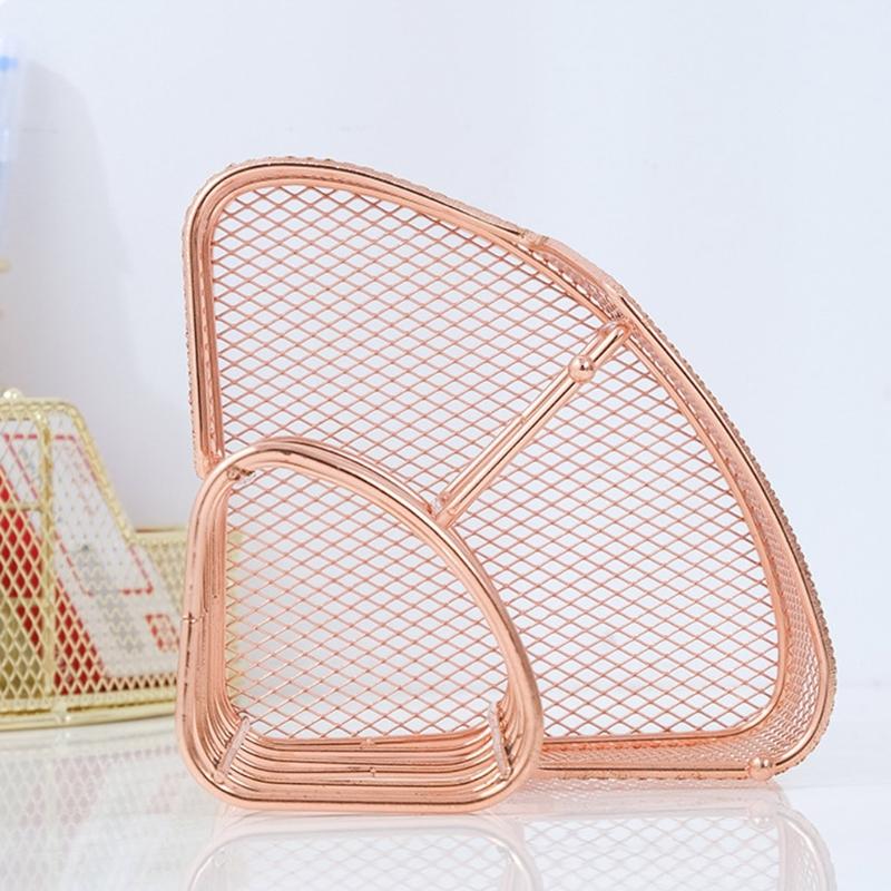 Multi-purpose Mesh Metal Pen Holder Decorative Pen Holder Stylish Makeups Display Holder for Ideal for Dresser Counterto