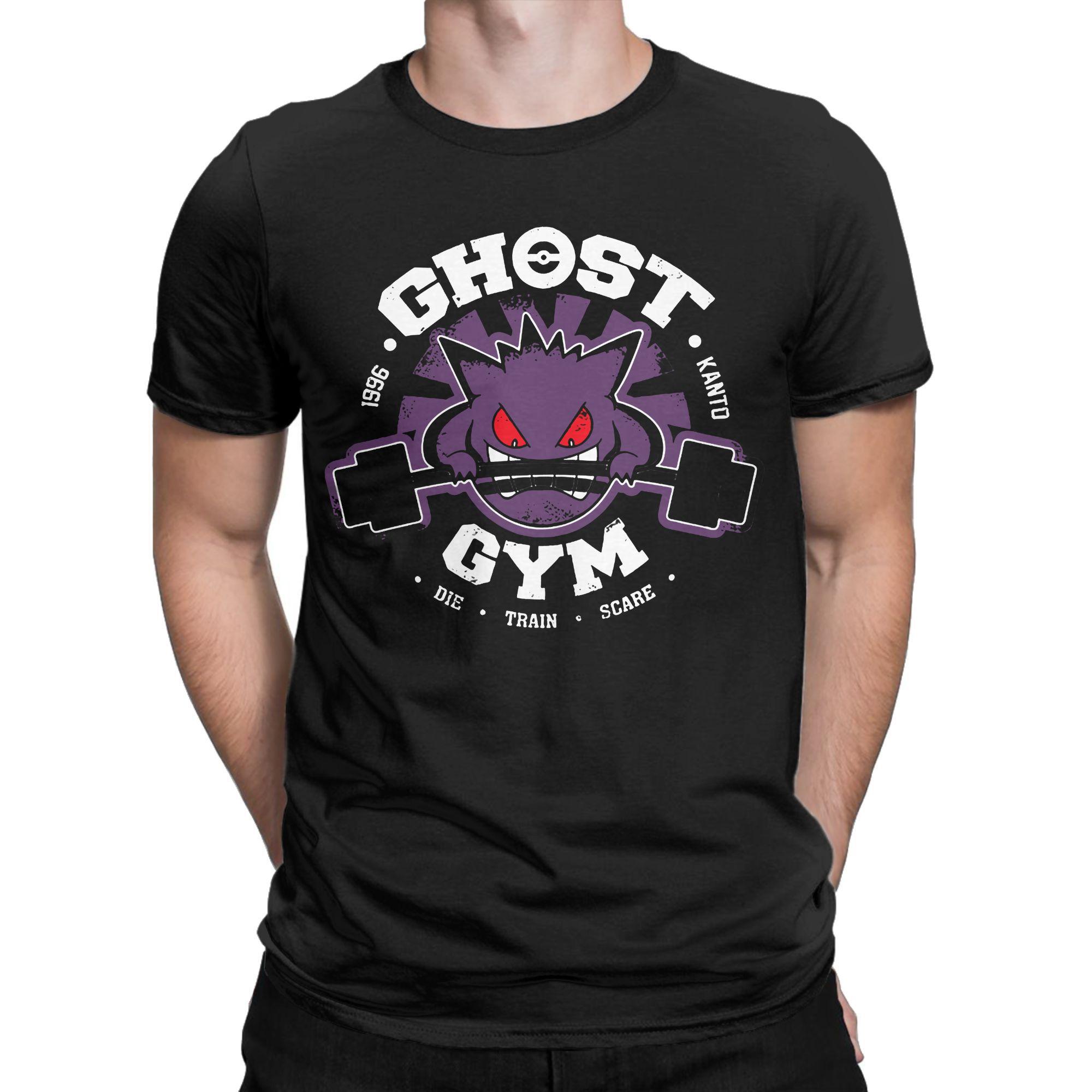 

Футболка Gengar Shiny Scary для мужчин, хлопковые топы в стиле ретро с изображением призрака Кайдзю в японском стиле, с карманом, круглым вырезом и коротким рукавом XXXXXL