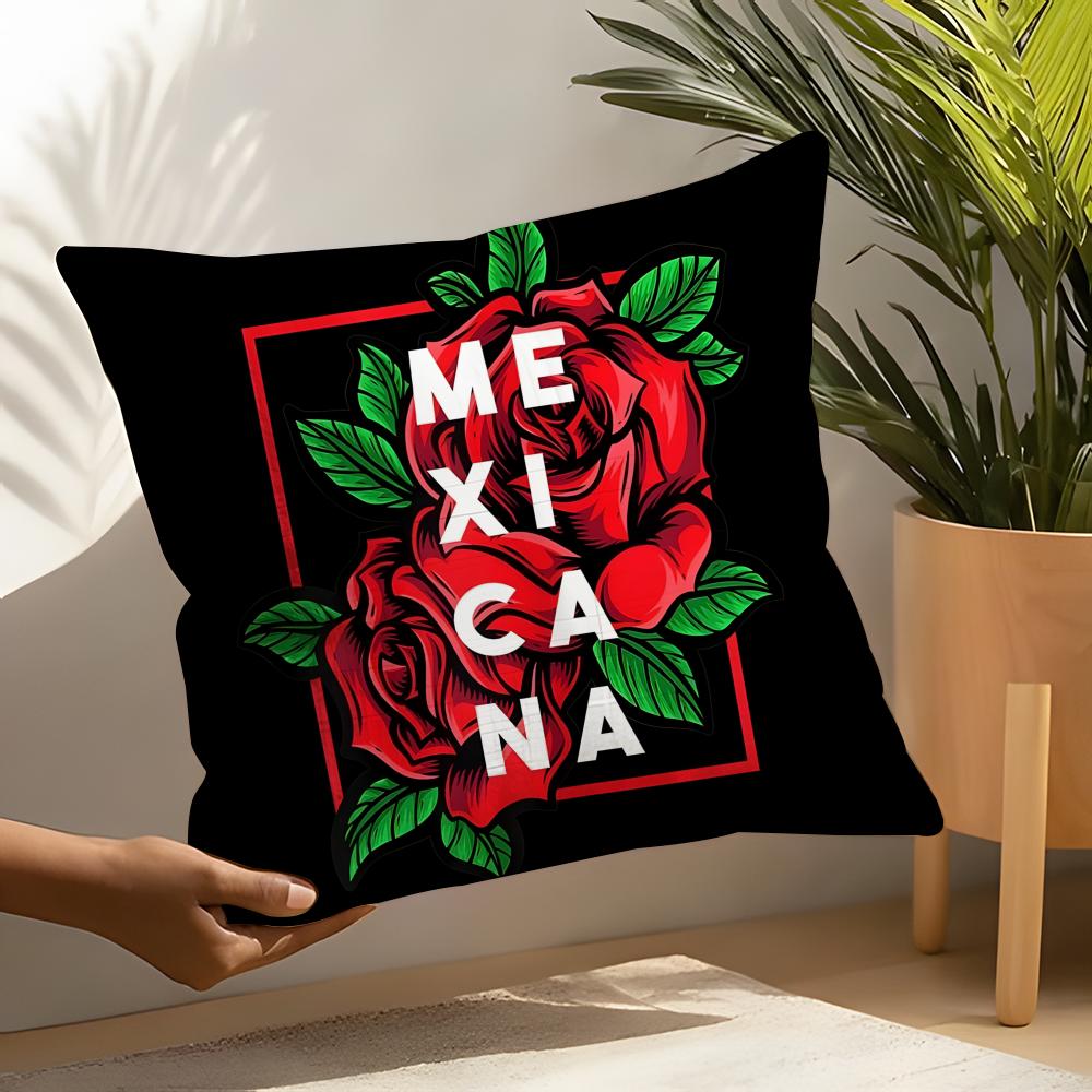 MMexicana Aesthetics and Art Pillow Case Linen Cushion Covers For Decorative Sofa Home Pillows Case Car Chair Pillows Cases