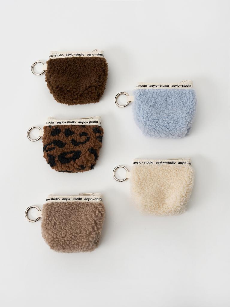 Aeyiostudio Fleece Airpods Keyring Tee Pouch_Apo3410 (5 Colors)