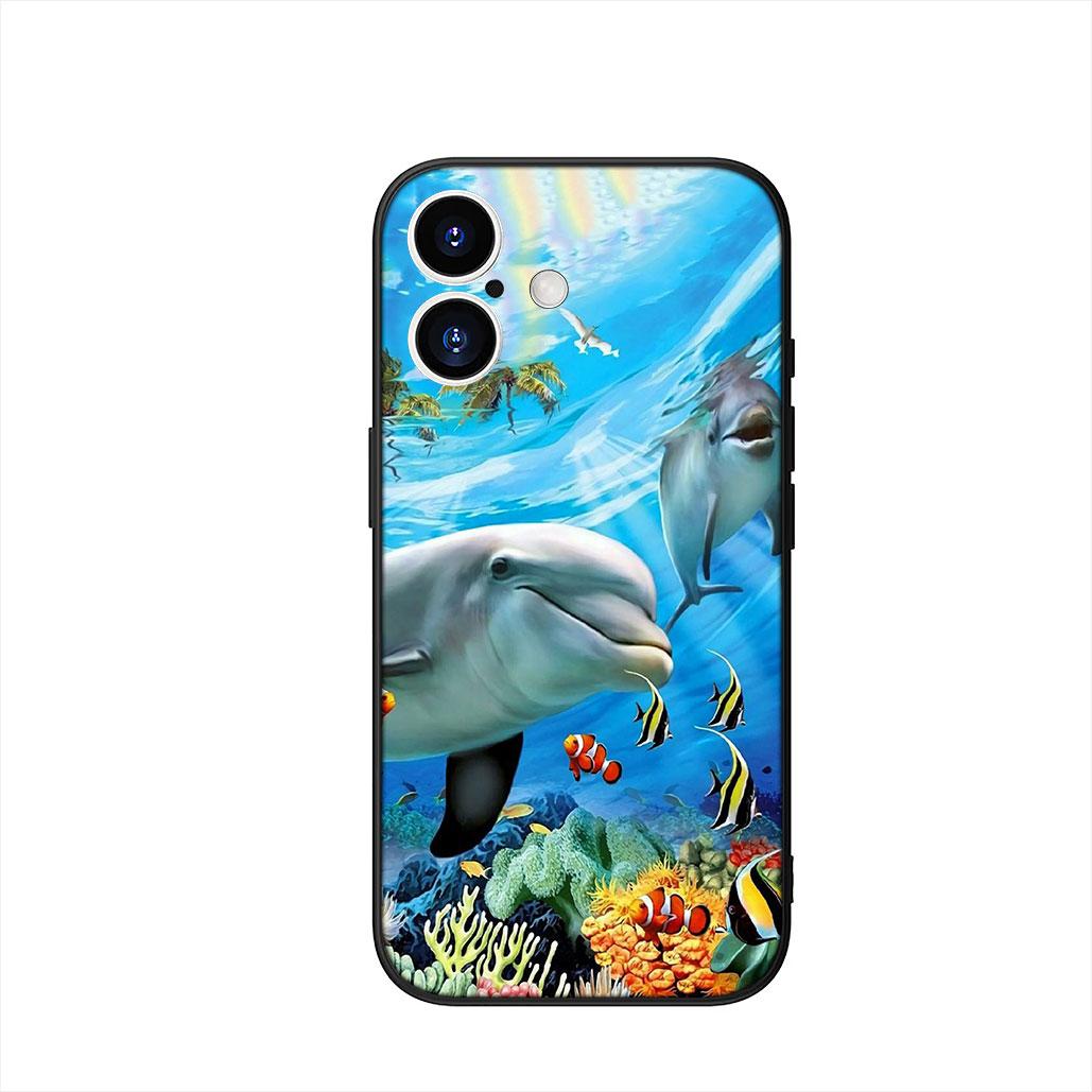 

Black Shark Dolphin Animal Phone Cover Case for Xiaomi Redmi Note 14 12 13 ProPlus A3 Pro Plus 12C 13C 14C 5G 4G Casing Redmi A3 Pro