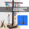 Wood Baseball Accessories Jewelry Organizers for Rings Necklaces and Ball Stand Elegant Necklace Holder