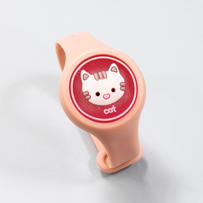 Mosquito Repellent Bracelet Cartoon Luminous Children's Watch Portable Flash Mosquito Repellent Button Anti Mosquito Watch