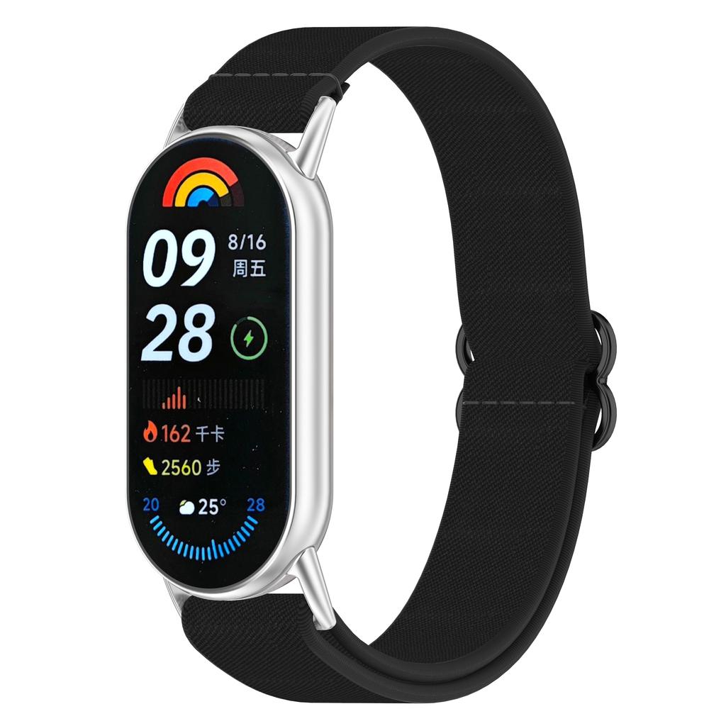 Hårband för Xiaomi Mi Band 9 8 Remtillbehör Elastisk Nylonögla Ersättning correa bracelet Miband9 Miband8 band