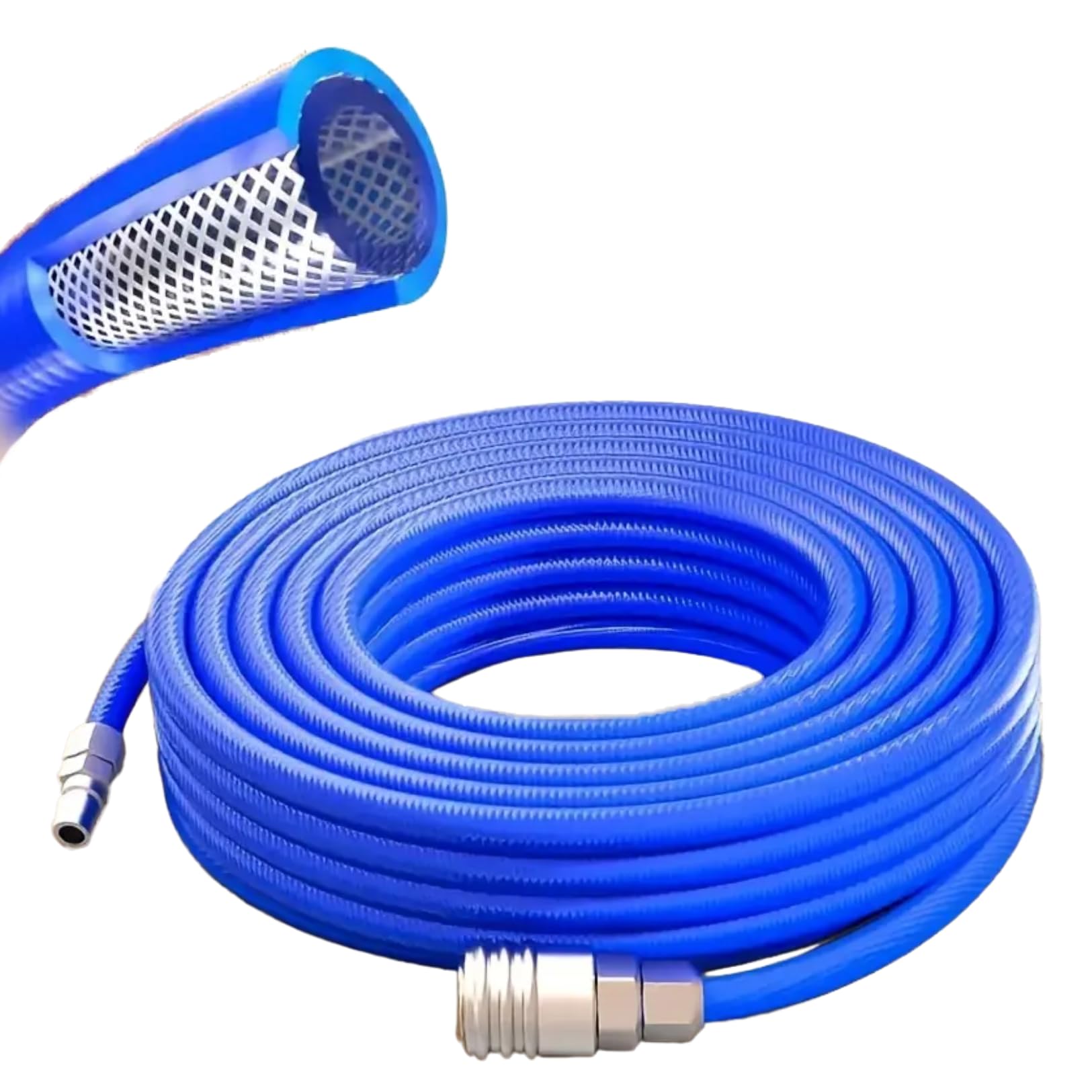 

PLEAVIT Polyurethane Air Hose, High Pressure, Heavy-Duty, for Air Compressors, 8mm Inner Diameter x 12mm Outer Diameter, 20m