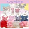 Adorable Striped Princess Pet Dress For Small To Medium Dogs And Cats Polyester