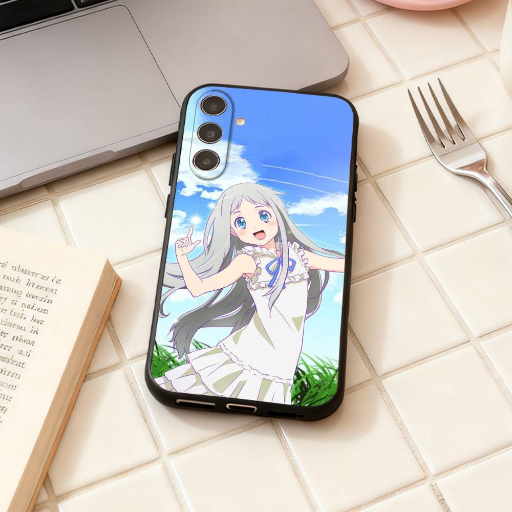 AnoHana M-Meiko Anime H-Honma  phone Case For Samsung Galaxy A73,A72,A71,A70,A53,A52,A51,Others Soft Black Shell