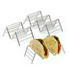 Kitchen Restaurant Food Display Stainless Steel Taco Holder Pizza Rack Stand Tray Kitchen Tools