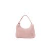Prada Classic Silver Buckle Triangle Logo Plush Wool Mini Handbag Women Handbags Pink 1NE515-2DUE-F0615