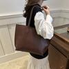 Large-capacity Bag, Fashionable and Retro Commuter Tote Bag, Simple Single-shoulder Bag