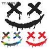 Tt Creepy Scary Smiling Face Car Sticker Waterproof Vinyl Decal For Car Body Window Bumper