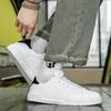 Male Casual Shoes Light Plush Female Vulcanized Jogging Footwear Sneaker Pu Leather Solid Men'S Footwear White Footwear Couple Tie-up