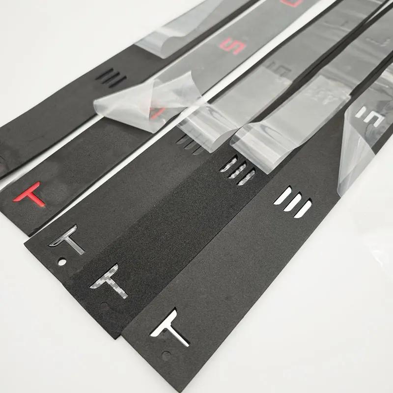 Autosticker 2025 Nieuwe Tesla 3D ABS Letters Tesla Logo Koolstof Chroom Zwart Rood Embleem Auto Achterklep Stickers Voor Tesla Model 3 Y X