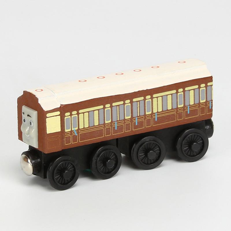 Colorful Wooden Magnetic Train Set For Kids With Interactive Push-pull Features