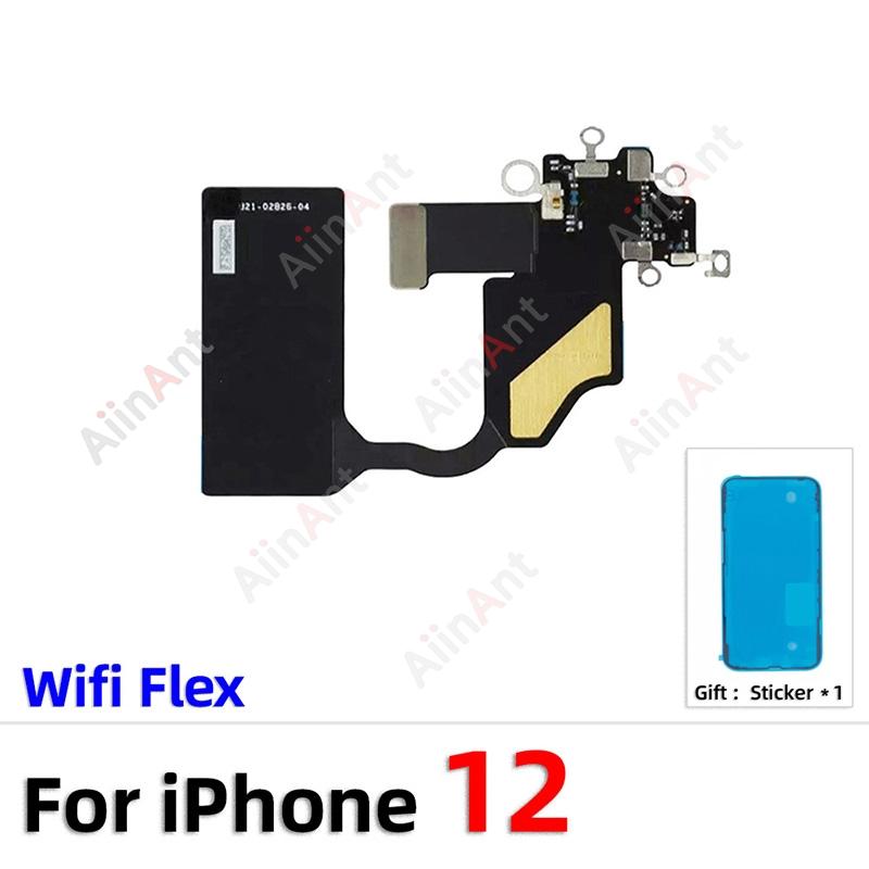 Waterproof Sticker + Flex For iPhone 11 12 Pro Max mini Bluetooth GPS Cellular Signal Antenna NFC WI-FI Wifi Flex Cable