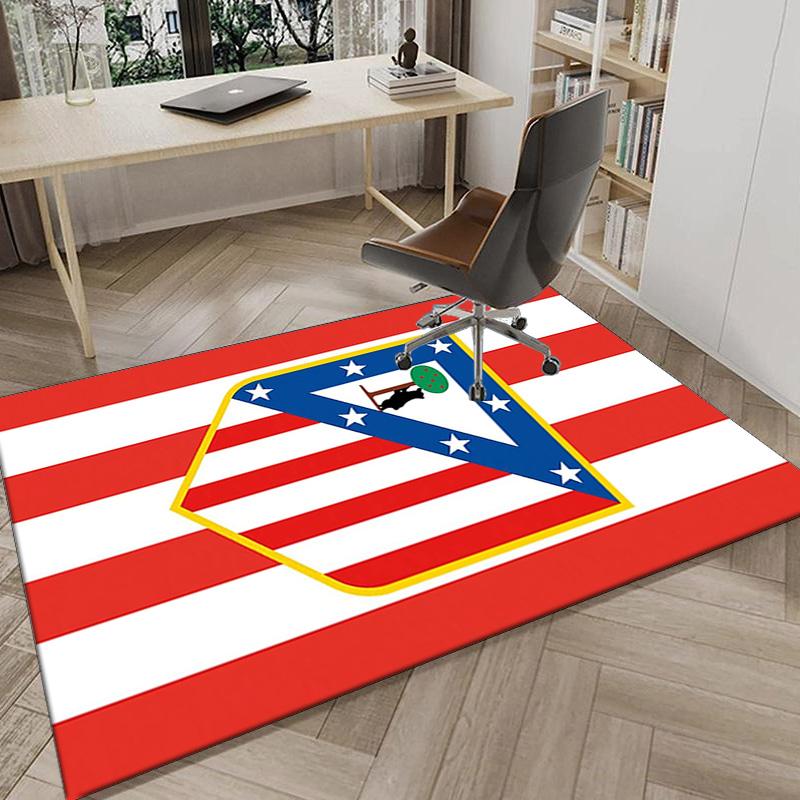 Atletico Football Club Printed Area Rug for Office, Chair Rug, Decorative Carpet Floor Mat, Large Size Fan gifts Christmas gifts
