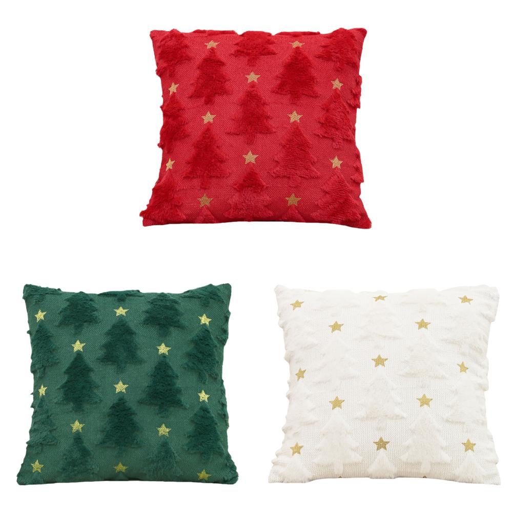 

Веселая рождественская декоративная наволочка 45x45 см мягкая плюшевая наволочка для дивана чехол для подушки в машину для спальни чехол для подушки рождественская наволочка для дома
