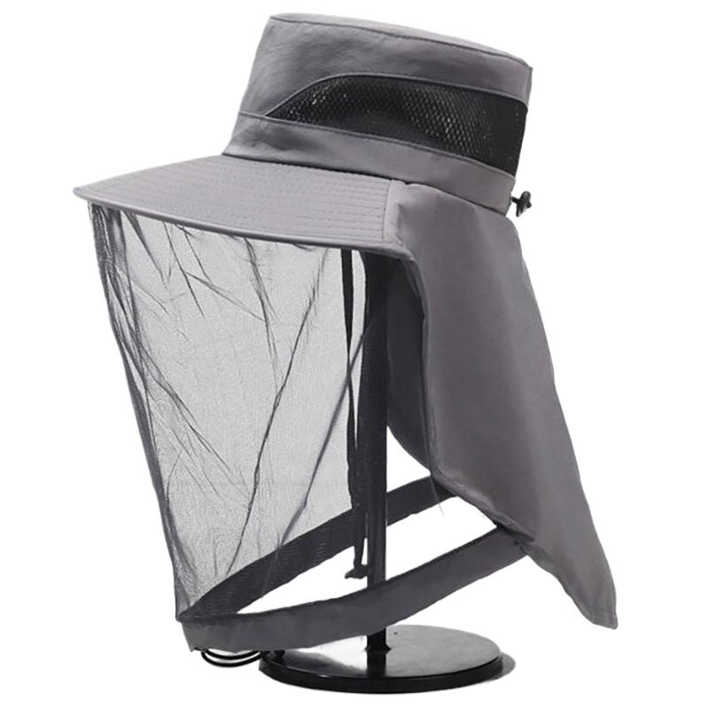 Outdoor Vispet Anti Muggen Insecten Hoed Vispet Insectennet Hoofdbeschermer Campinghoeden Vispet