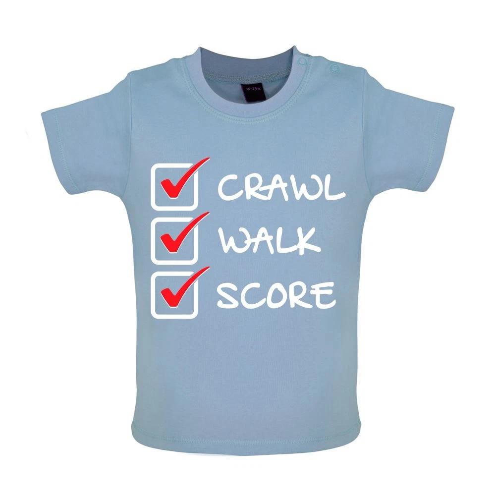 

Crawl Walk Score - Baby T-Shirt / Babygrow - England Football Rugby Player Love 150