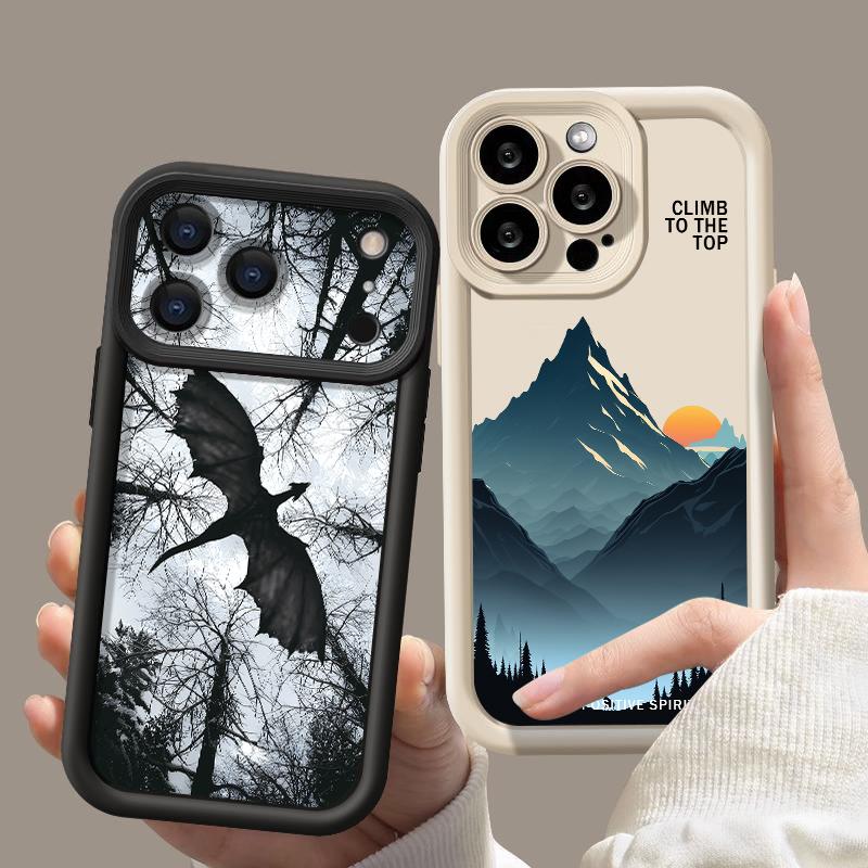 Summer Beach Scenery Collage Case For iPhone 18 Pro Max Shockproof Bumper Soft Silicone Cover For iPhone 17 16 15 14 13 Pro Max 17E