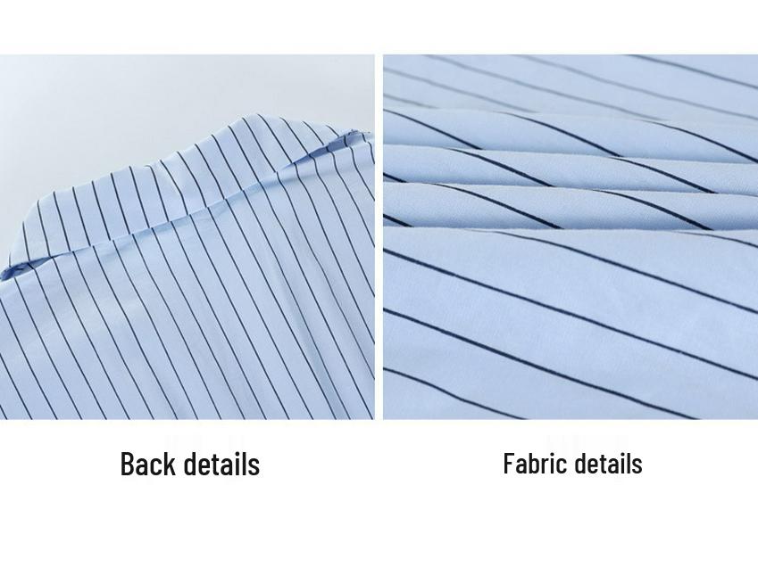 Women's Summer French Striped Shirt Dress - Elegant Long Style, College-Inspired, Absolutely Stunning