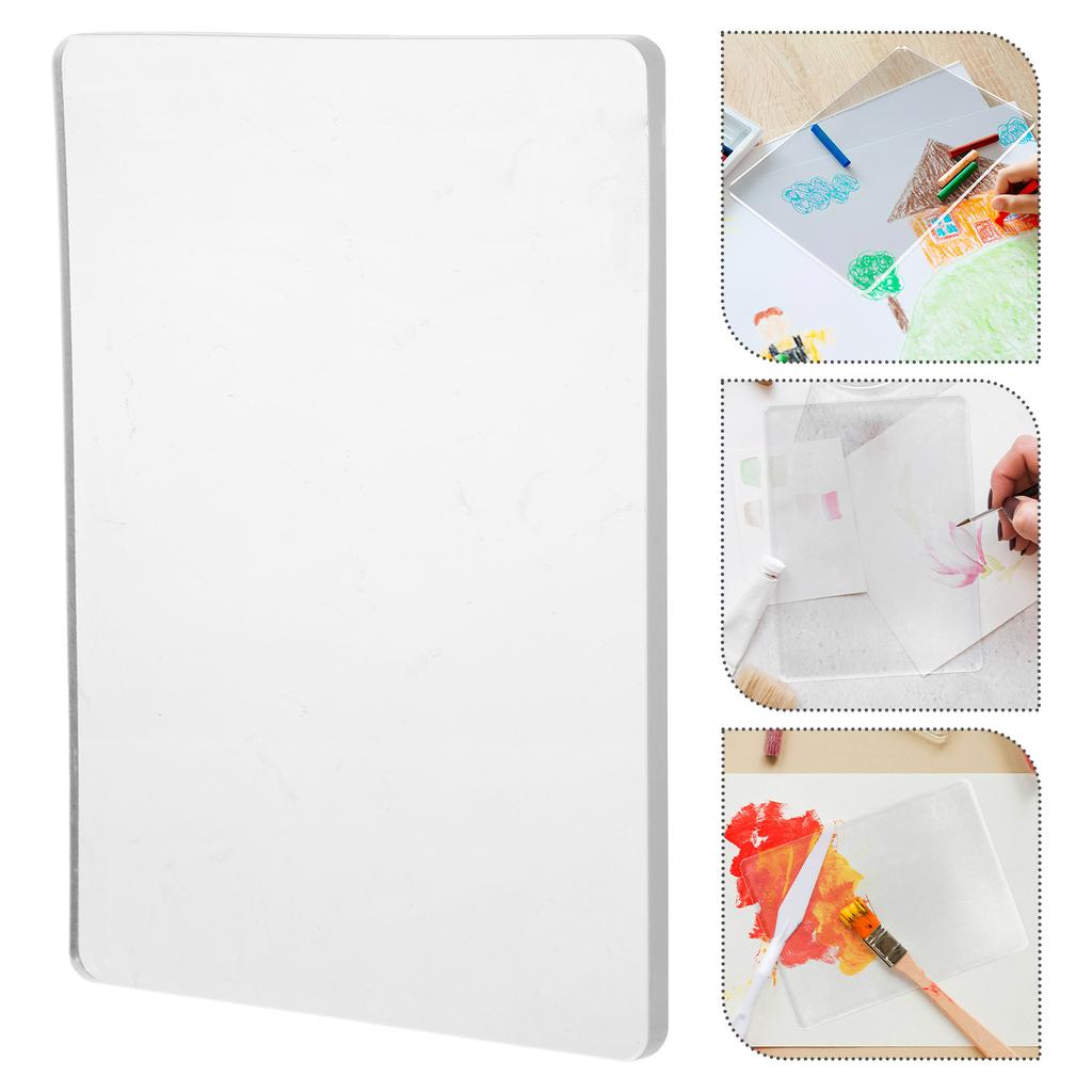 A5 Size Gel Plate For Printmaking Reusable Gel Printing Plate For Art Journaling Scrapbooking Card Making And Monoprinting Pad