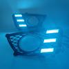 2PCS LED Daytime Running Light For Sportage 2007-2012 Dimming Style Relay Waterproof ABS 12V Car LED DRL Lamp Daylight