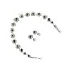 Zinc Zinc Alloy Bridal Jewelry Set Shiny Luxury Jewelry Brilliant Wedding  Rhinestone Set  Holiday