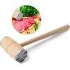 Tvåsidig Trä Kötthammare Klubba Stöt för Mörning av Biff Nötkött Praktiskt Köksredskap