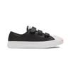 Converse Jack Purcell Velcro Casual Durable Low-Top Kids Sneakers Kids Sneakers Black White Orange 369801C