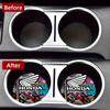 For Honda New Car Cup Holder Anti-Slip Silicone 7cm Insert Coaster Mat Universal Car Accessories Black Fit Most Cars