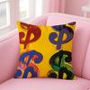 Andy Warhol Art Pillow Case Anti Dust Mite Soft Plush Cushion Cover Invisible Zipper Decorative Sofa Pillow Home Decor