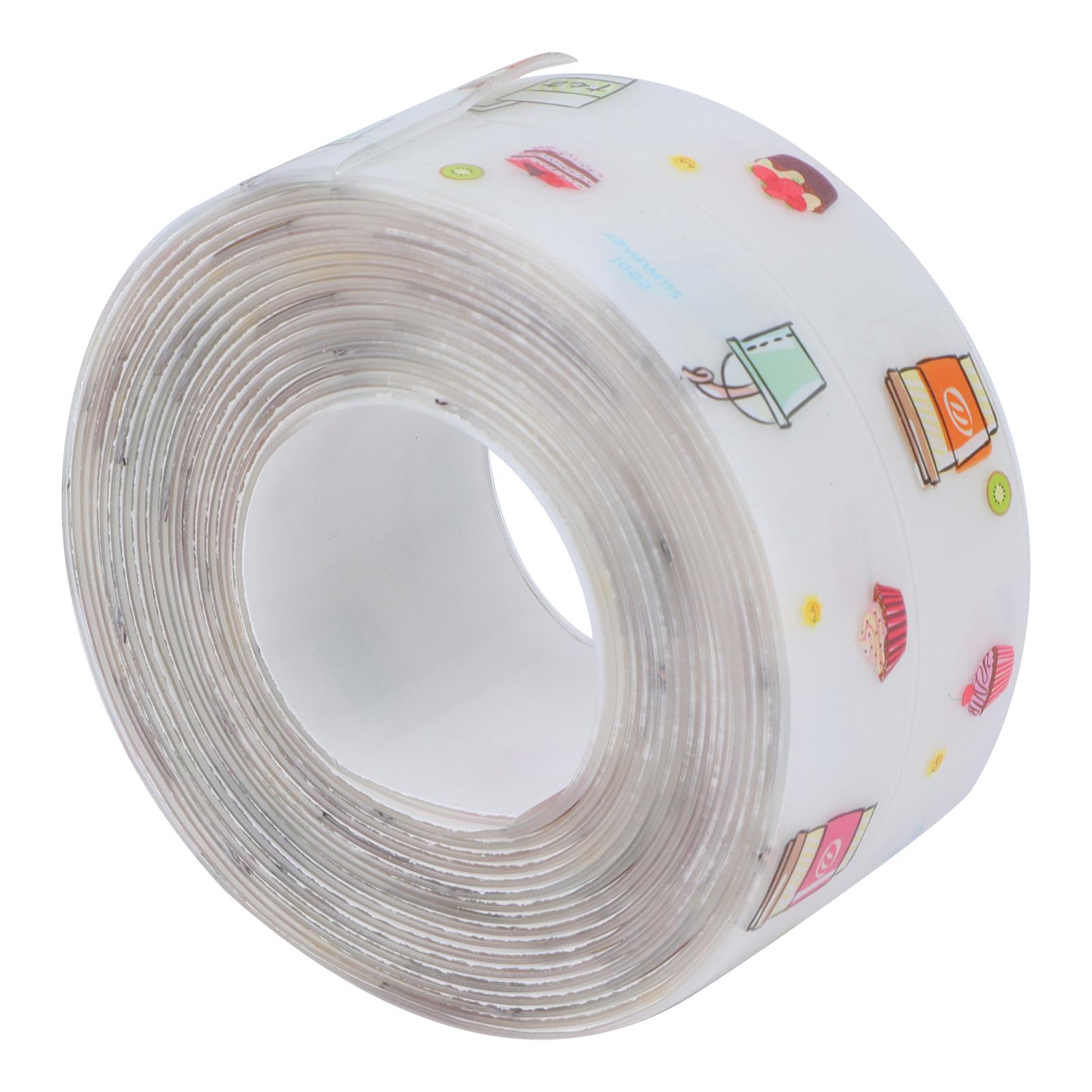 Самоклеящаяся водостойкая лента-уплотнитель для герметизации краев кухонной раковины, раковины в ванной 38 мм x 3,2 м