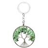 Natural Crystal Gravel Tree of Life Keychain Pendant Money Tree Keychain Pendant