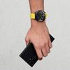 ERBORD Universal Silicone Strap 22mm, Tropic, Yellow/Black Buckle