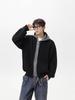 Unisex Two-in-One Patchwork Knit Hoodie Jacket - Autumn/Winter Loose Fit Sweater