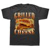 Grilled Cheese Lustiges Sandwich Grafik T-Shirts Herrenmode Baumwoll-T-Shirt Harajuku Kurzarm Übergroße T-Shirts Streetwear