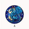 2026 Blue Flying Dragon Electrostatic Stickers Window Glass Sticker Waterproof Vinyl Decals No Adhesive Home Decoration #91