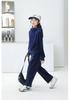 European & American Velvet Hoodie & Straight-Leg Pants Set for Girls - Two-Piece Casual Sportswear
