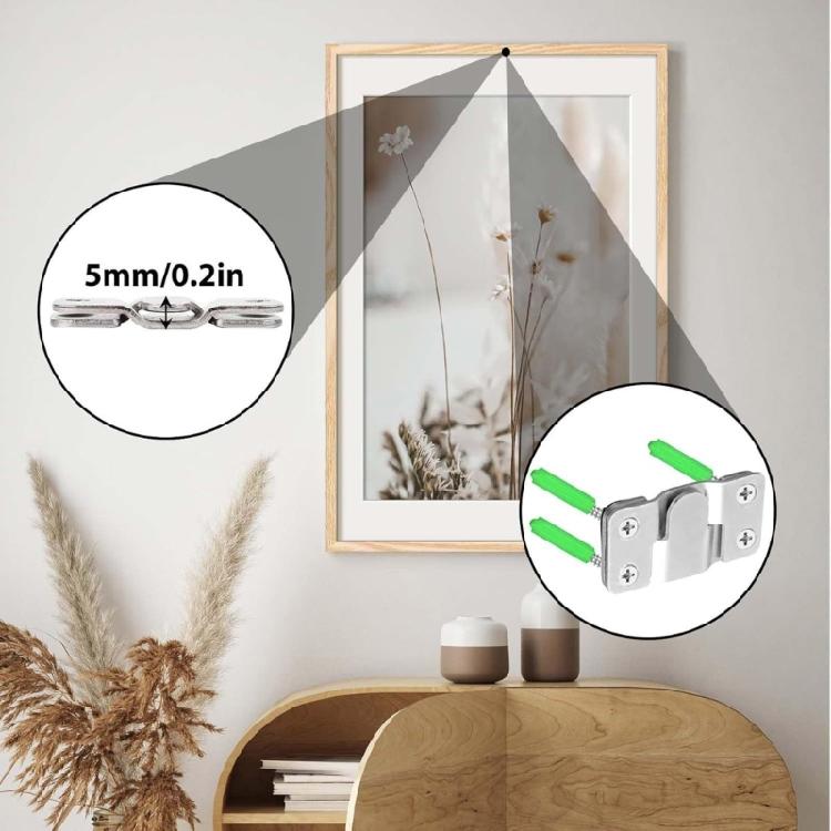 Stainless Wall Hooks With Expansion Tubes Perfect For Gallery Style Hanging Stainless Steel Picture Frame Hangers