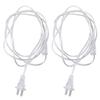 2pcs Copper Transparent Plug Switch Power Cord Home Appliance Power Connection Cable  Electrician