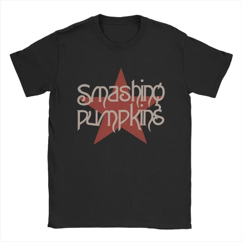 

Smashing Pumpkins T Shirt Men 100 Vintage TShirt Crew Neck Tee Shirt Short Sleeve Tops Gift Idea - Men s Summer Cotton Graphi... S разноцветный